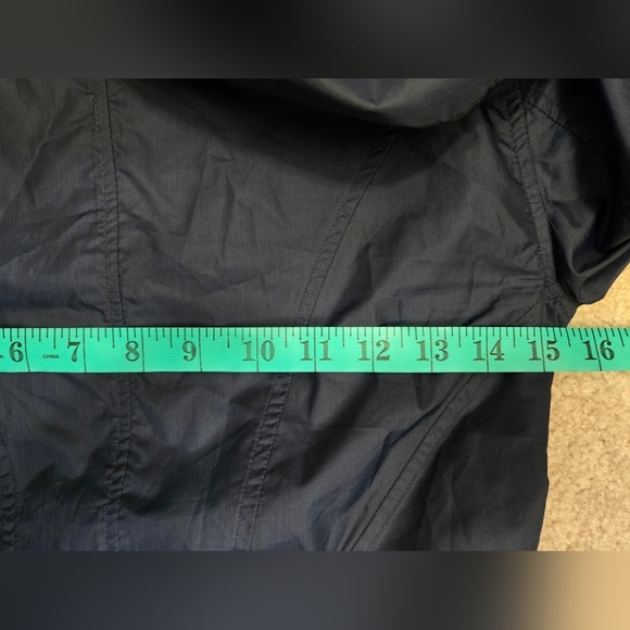 ZAC POSEN Designer Navy Blue Fit And Flare Lightweight Jacket With Hood. XS - Picture 13 of 14